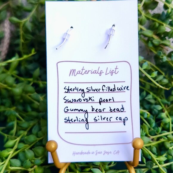 Adorable Handmade Gummy Bear Earrings - Picture 10 of 10